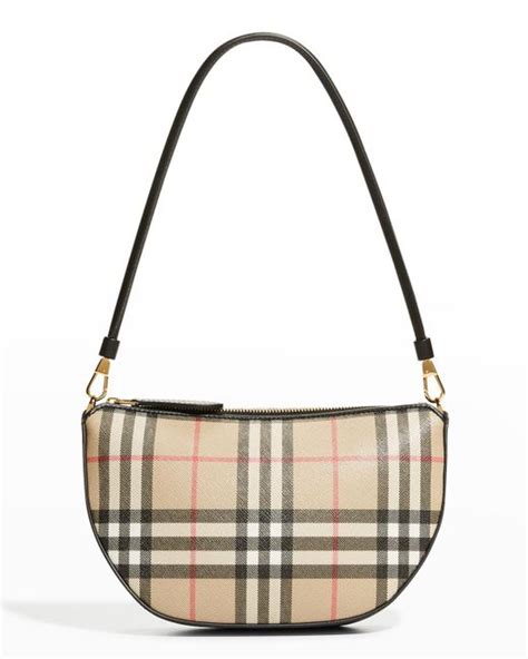 burberry olympia check pouch shoulder bag|Designer Shoulder Bags For Women .